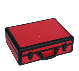 PUの革表示およびパッキング用具のライト級選手が付いている赤いアルミニウム工具箱